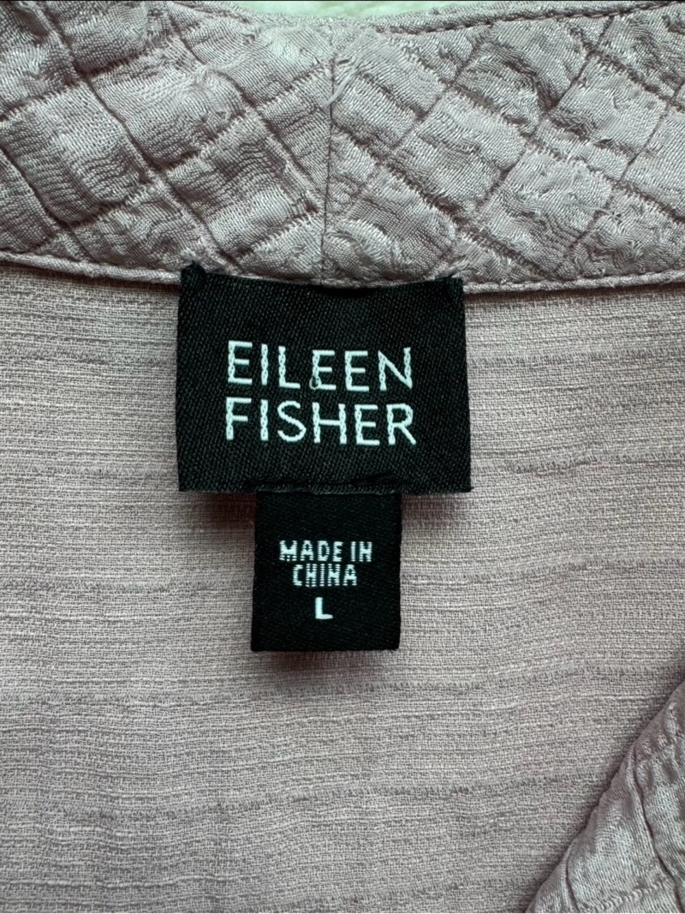 Eileen Fisher Textured Silk Linen Cardigan L Pink Chinese Frog Button Knot Asian - Picture 3 of 10